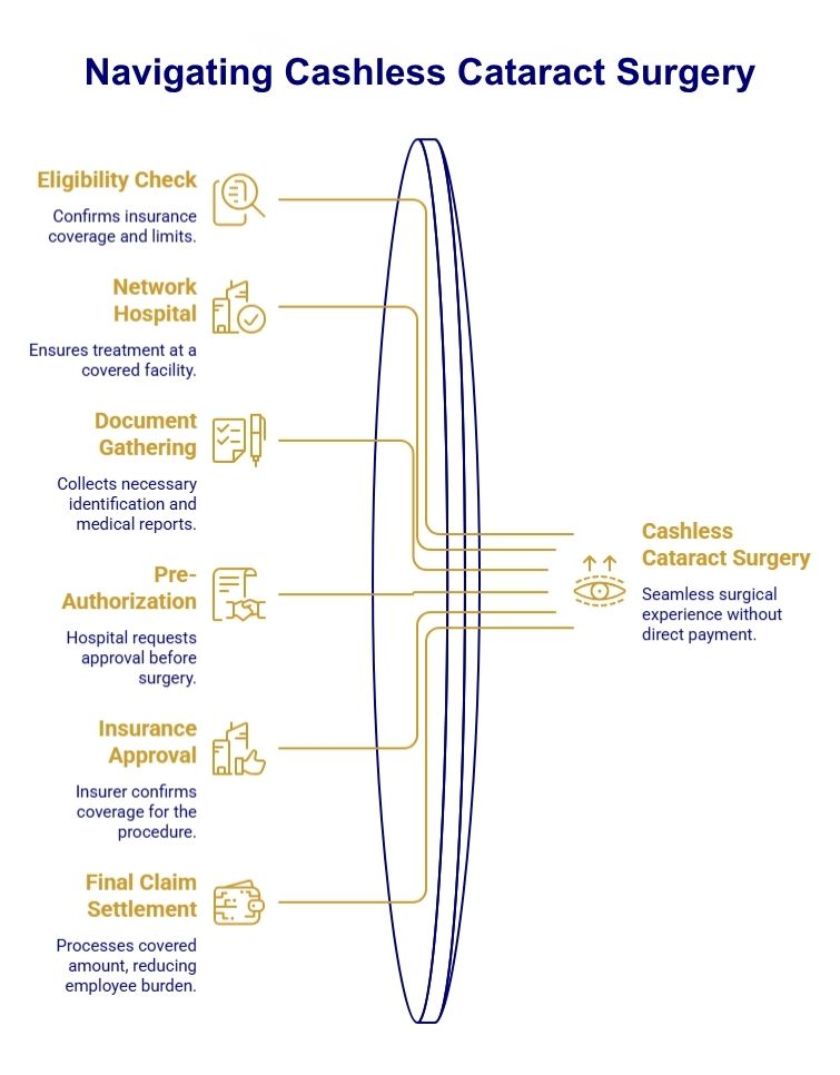 cashless cataract surgery for corporate employee